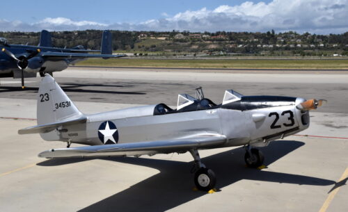 PT-19 Fairchild parked on the ramp