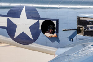 Flight Crew before takeoff in the B-25 Mitchell PBJ